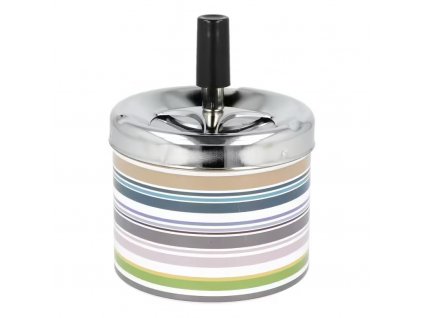 Popelník kovový otočný Angelo Stripes, 9cm (-- --)