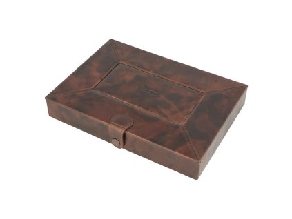 Humidor na doutníky Passatore cestovní kožený, 22x16x4cm