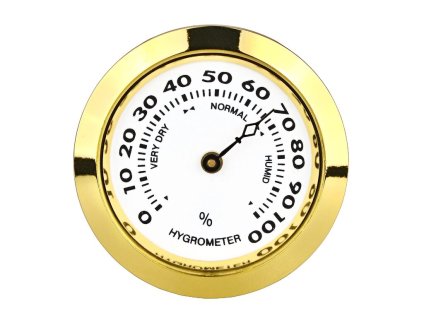 Vlhkoměr Angelo, 37mm, zlatý