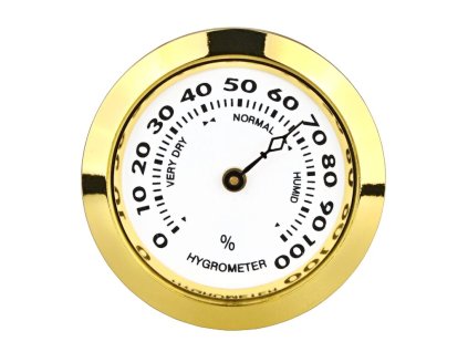 Vlhkoměr Angelo, 37mm, zlatý