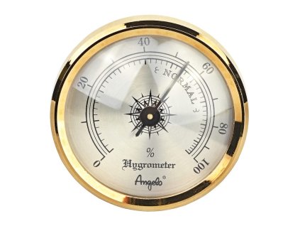 Vlhkoměr Angelo na suchý zip, 44mm, zlatý