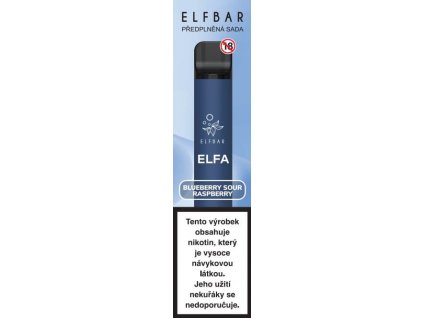 Elf Bar Elfa 600 KIT 1+1 Blueberry Sour Raspberry, 20mg/ml