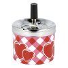 Cigaretový popelník kovový otočný Angelo Heart, 9cm (- -)