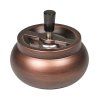 Cigaretový popelník otočný Copper kovový, 13cm (- -)