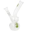 Skleněný bong Basic Green Leaf, 22cm (-- --)