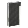 Zapalovač Caseti Flat Flame, chrome/black