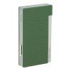 Zapalovač Caseti Flat Flame, chrome/green