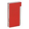 Zapalovač Caseti Flat Flame, chrome/red