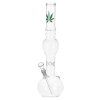 Skleněný bong Green leaf Ice, 39cm (- -)