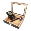 Humidor na doutníky Set 15D černý, 26x22x7cm (- -)