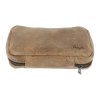 Pouzdro na 2 dýmky etue Angelo hnědé, kožené (- -)