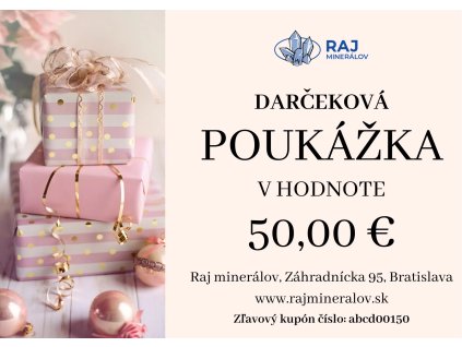 Darčeková poukážka 50 €