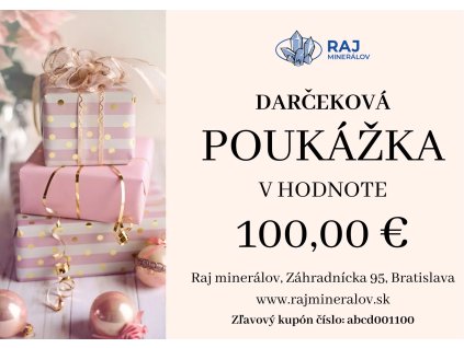 Darčeková poukážka 100 €