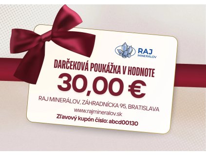 Darčeková poukážka 30€