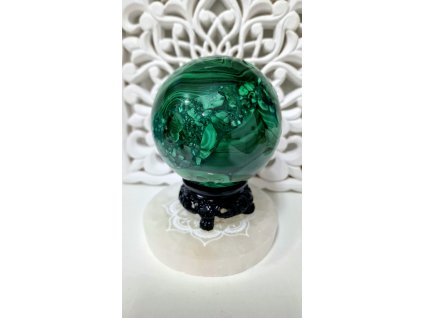 Malachitová guľa 1