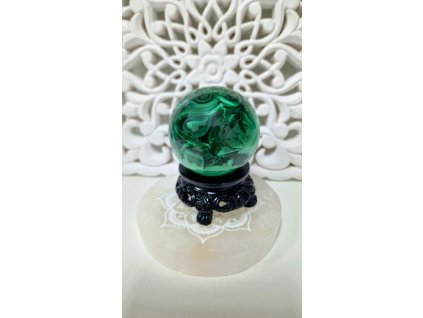 Malachitová guľa 3