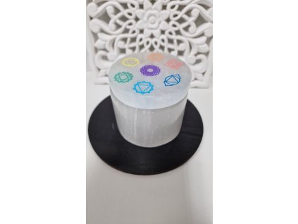 Selenitová uzatvárateľná nádoba čakra