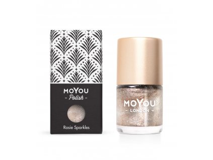 Razítkovací lak na nehty - Rosie Sparkles 9ml