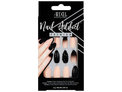ARDELL Nechty Nail Addict - Black Stud & Pink Ombre
