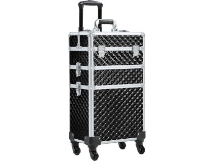 Kozmetický kufor LUXURY 3v1 - Diamond čierny