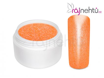 Farebný UV gél GLIMMER - Neon Orange - 5ml