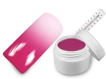 Raj nechtov - Farebný UV gél THERMO - magenta/white - 5 ml