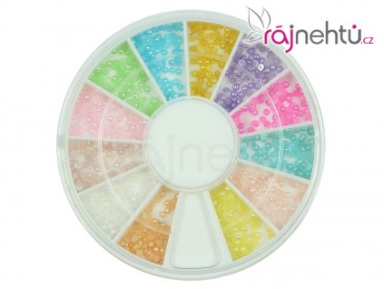 Zdobenie v karuseli - perličky pastelové