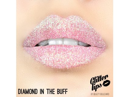 Glitter Lips, vodoodolné trblietky na pery - Diamond in the Buff 3,5ml