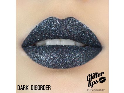 Glitter Lips, vodoodolné trblietky na pery - Dark Disorder 3,5ml