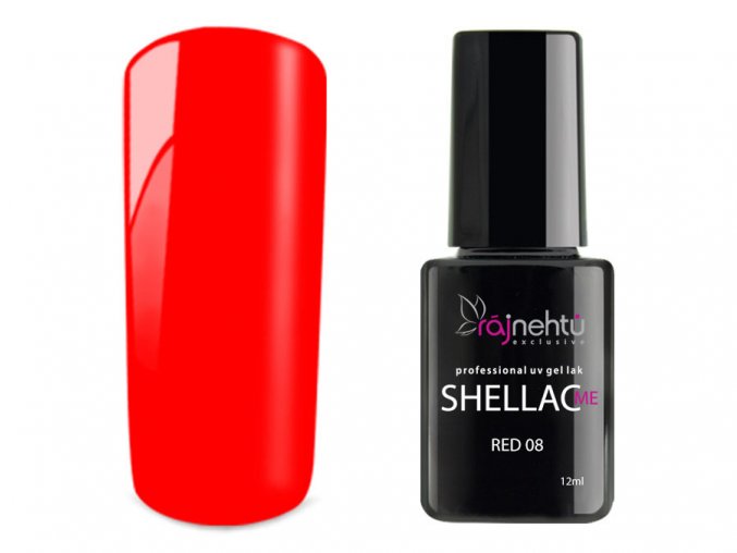 UV gel lak Shellac Me 12ml - Red 08