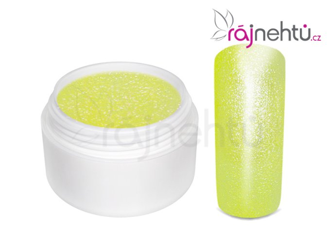 Farebný UV gél GLIMMER - Neon Yellow - 5ml