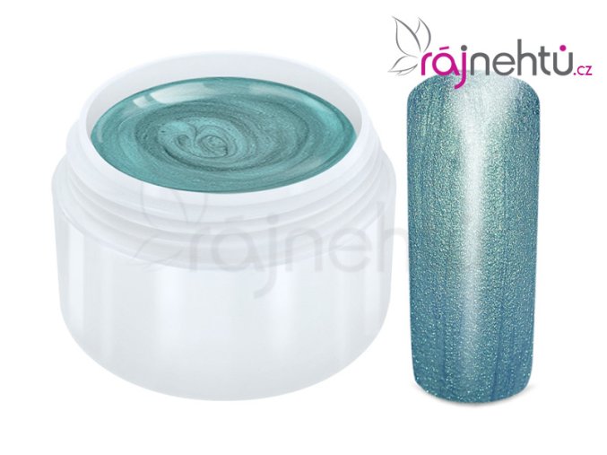 Raj nechtov Farebný UV gél METALLIC - Turquioise 5ml