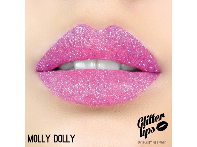 Glitter Lips, vodoodolné trblietky na pery - Molly Dolly 3,5ml