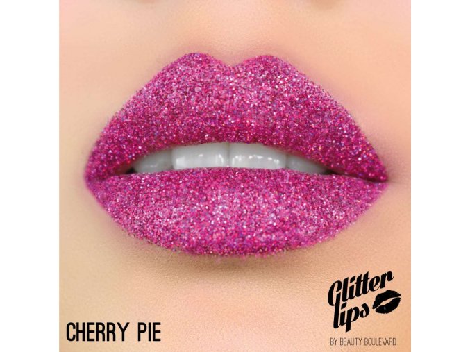 Glitter Lips, vodoodolné trblietky na pery - Cherry Pie 3,5ml