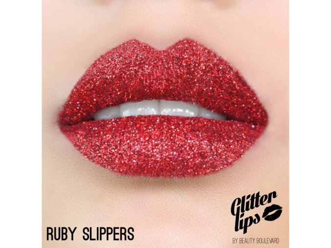 Glitter Lips, vodoodolné trblietky na pery - Ruby Slippers 3,5ml