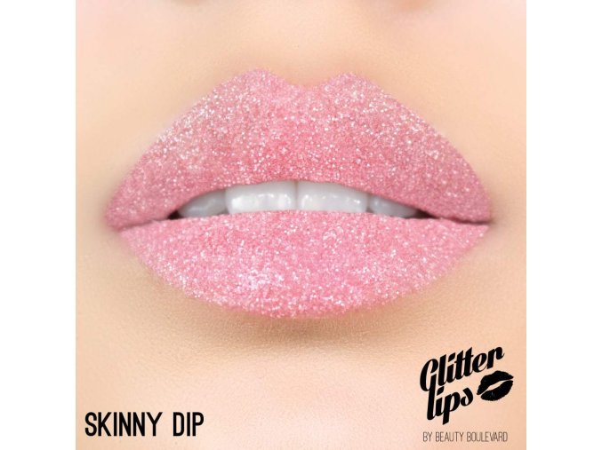 Glitter Lips, vodoodolné trblietky na pery - Skinny Dip 3,5ml