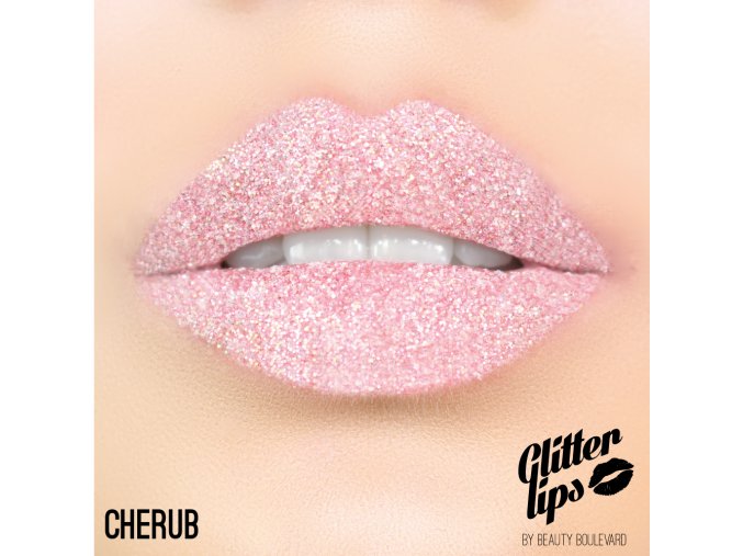 Glitter Lips, vodoodolné trblietky na pery - Cherub 3,5ml