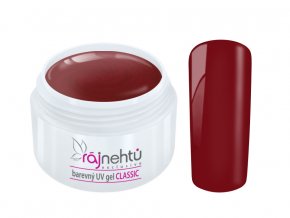 Ráj nehtů Barevný UV gel CLASSIC - Ruby Red 5ml