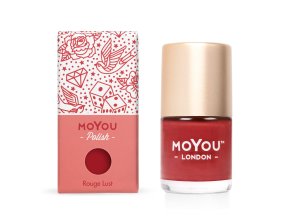 Razítkovací lak na nehty - Rouge Lust 9ml