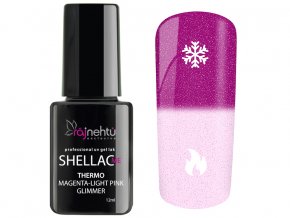 UV gel lak Shellac Me Thermo 12ml - Magenta-Light Pink Glimmer