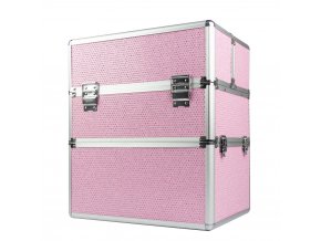 Kozmetický kufrík SENSE 2v1 - glitter, ružový