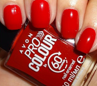 E-shop Avon Lak na nehty rychleschnoucí 3v1 - Lightening Red