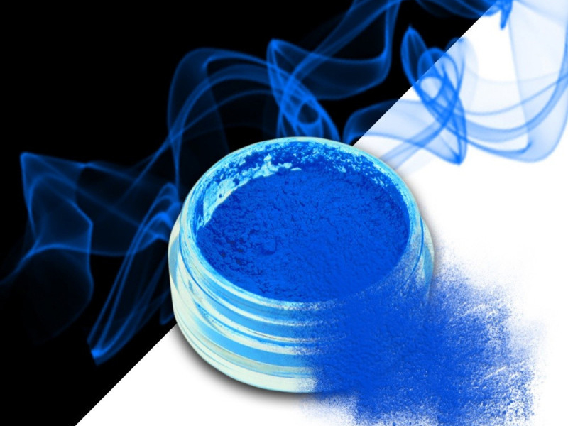 Ráj nehtů Smoke pigment - Neon Blue