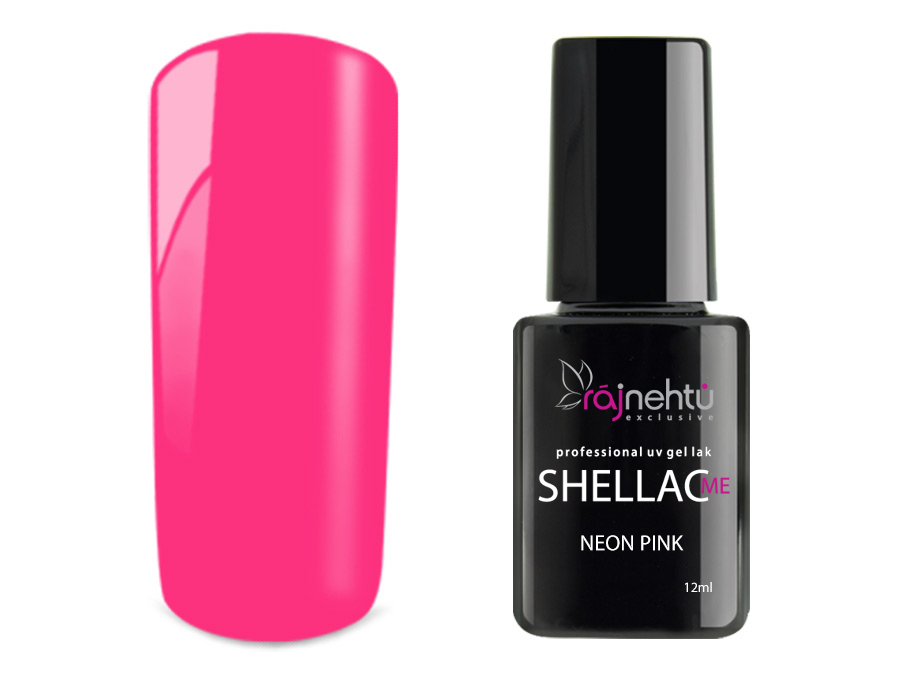 E-shop Ráj nehtů UV gel lak Shellac Me 12ml - Neon Pink
