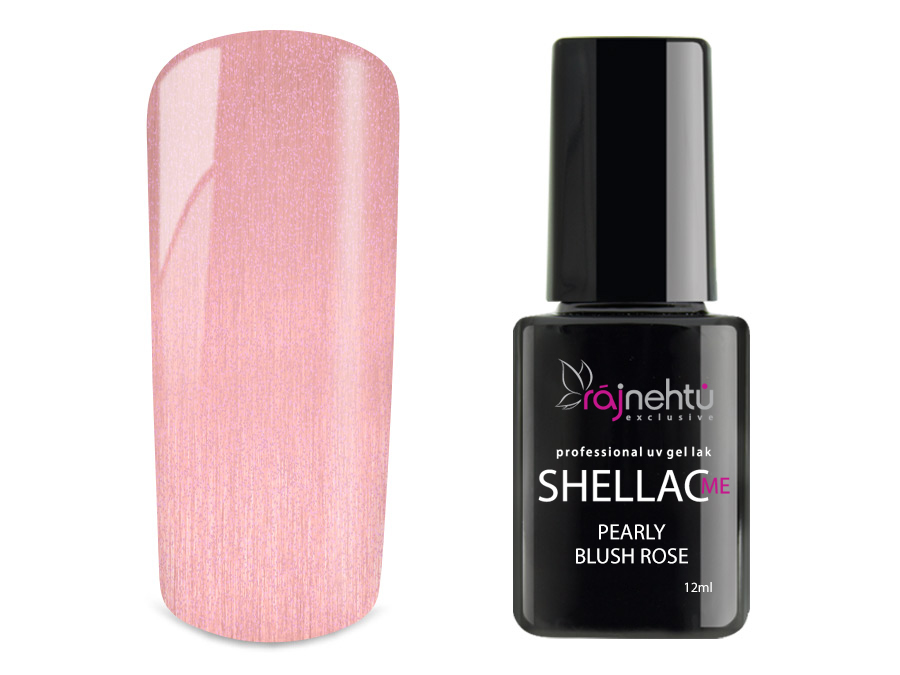 Ráj nehtů UV gel lak Shellac Me 12ml - Pearly Blush Rose