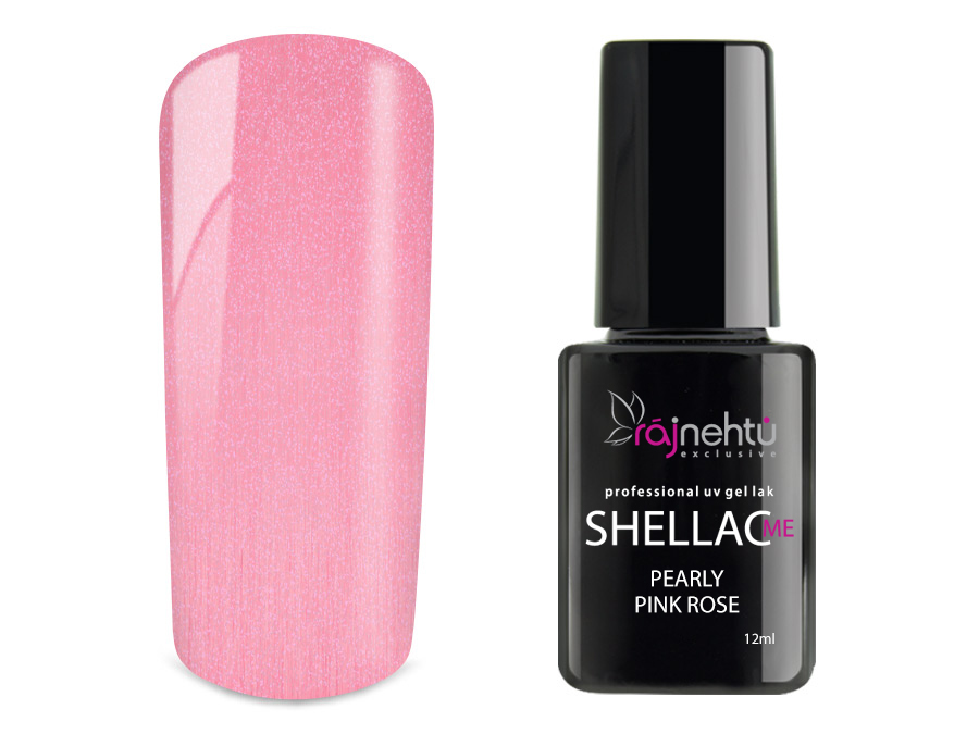 E-shop Ráj nehtů UV gel lak Shellac Me 12ml - Pearly Pink Rose
