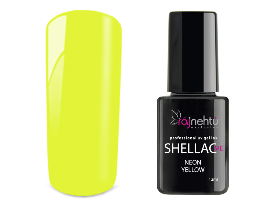 E-shop Ráj nehtů UV gel lak Shellac Me 12ml - Neon Yellow