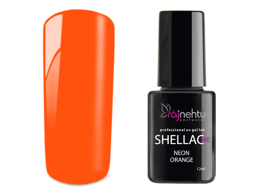 E-shop Ráj nehtů UV gel lak Shellac Me 12ml - Neon Orange