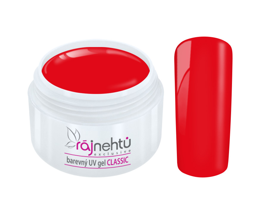 E-shop Ráj nehtů Barevný UV gel CLASSIC - Light Red 5ml