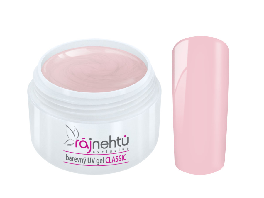 E-shop Ráj nehtů Barevný UV gel CLASSIC - Shell Pink 5ml